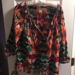 Lucky brand cotton blouse size small